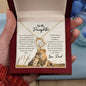 Beautiful heart necklace to daughter from dad available with luxurious gift box with led light