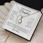Daughter necklace with single hope stone from mom with optional luxurious gift box