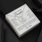 Daughter necklace with single hope stone from mom with optional luxurious gift box