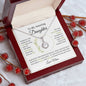 Daughter necklace with single hope stone from mom with optional luxurious gift box
