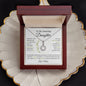 Daughter necklace with single hope stone from mom with optional luxurious gift box