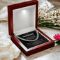 For the Man you Love, your Husband Cuban Chain Link Necklace with beautiful message from Wife