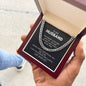 For the Man you Love, your Husband Cuban Chain Link Necklace with beautiful message from Wife