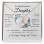 Lovely alluring beauty necklace to daughter available with luxurious gift box with led light