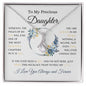Lovely alluring beauty necklace to daughter available with luxurious gift box with led light