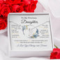 Lovely alluring beauty necklace to daughter available with luxurious gift box with led light