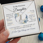 Lovely alluring beauty necklace to daughter available with luxurious gift box with led light