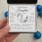 Lovely alluring beauty necklace to daughter available with luxurious gift box with led light