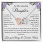 Beautiful entwined heart necklace for daughter from mom available with luxurious gift box