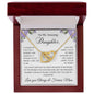 Beautiful entwined heart necklace for daughter from mom available with luxurious gift box