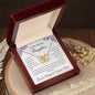 Beautiful entwined heart necklace for daughter from mom available with luxurious gift box