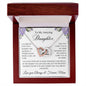Beautiful entwined heart necklace for daughter from mom available with luxurious gift box