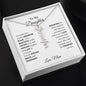 Elegant Vertical Name Necklace with optional luxurious gift box