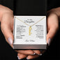 Elegant Vertical Name Necklace with optional luxurious gift box