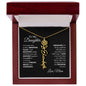 Elegant necklace with customized name and birth month flower with optional luxurious gift box