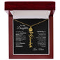 Elegant necklace with customized name and birth month flower with optional luxurious gift box