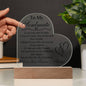Lovely Soulmate plaque with optional led lighting