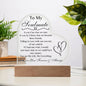 Lovely Soulmate plaque with optional led lighting