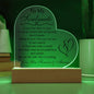 Lovely Soulmate plaque with optional led lighting