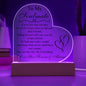 Lovely Soulmate plaque with optional led lighting
