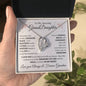 Lovely heart necklace for granddaughter from grandma available luxurious gift box with led light