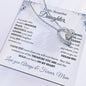 Lovely heart shaped necklace for Daughter from mom blue flower accents optional luxurious gift box