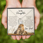 Beautiful heart necklace to daughter from dad available with luxurious gift box with led light