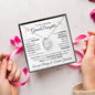 Lovely heart necklace for granddaughter from grandma available luxurious gift box with led light