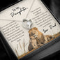 Beautiful heart necklace to daughter from dad available with luxurious gift box with led light