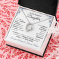 Lovely heart shaped necklace for Daughter from mom blue flower accents optional luxurious gift box