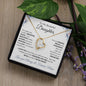 Lovely heart shaped necklace for Daughter from mom blue flower accents optional luxurious gift box
