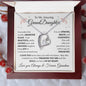 Lovely heart necklace for granddaughter from grandma available luxurious gift box with led light