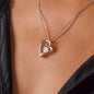 Lovely heart necklace for granddaughter from grandma available luxurious gift box with led light