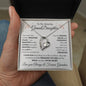 Lovely heart necklace for granddaughter from grandma available luxurious gift box with led light